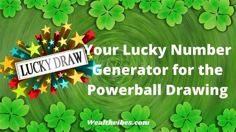 powerball lucky numbers|Powerball Number Generator .